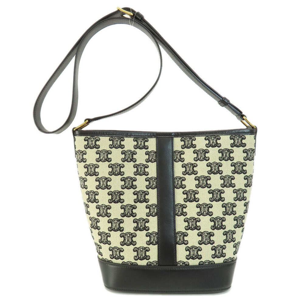 Celine Canvas Bag Triomphe Shoulder Bucket